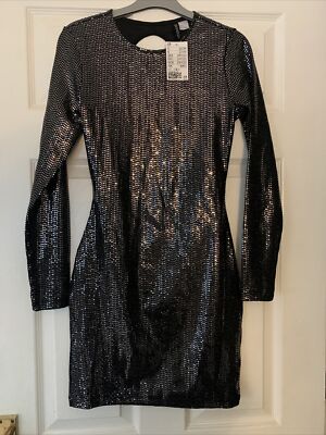 H&M Divided Glitzy Dress Size S