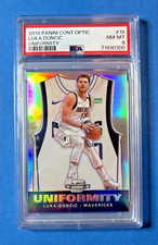 2019-20 Panini Contenders Optic Uniformity Luka Doncic #18 PSA 8