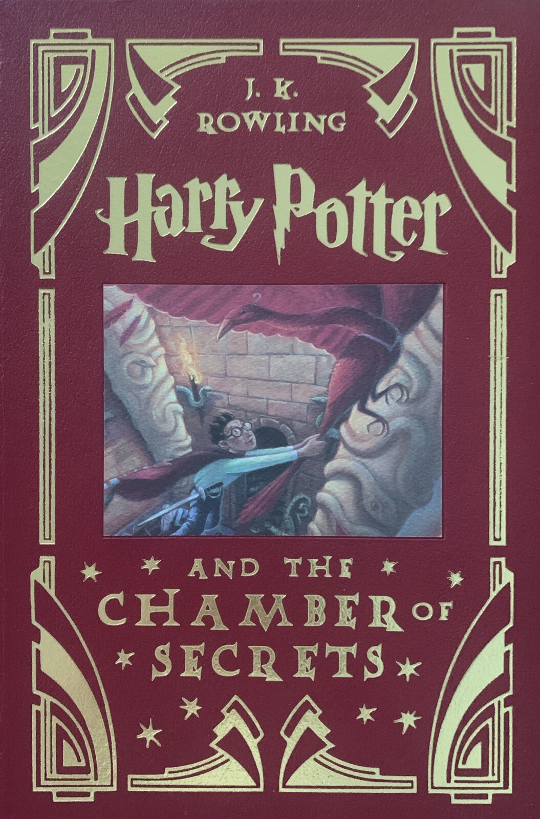 1st Edition Harry Potter Chamber of Secrets Leather Bound Collector’s Book Rare 10987654321