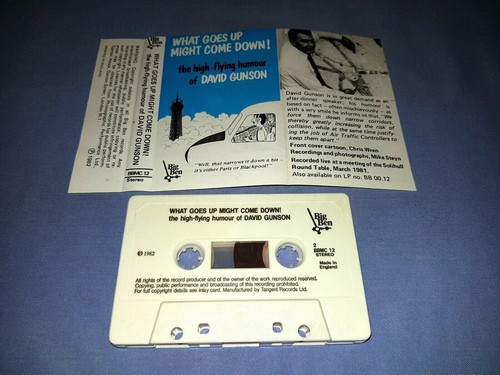 DAVID GUNSON WHAT GOES UP MIGHT COME DOWN CASSETTE TAPE ALBUM - Picture 2 of 2