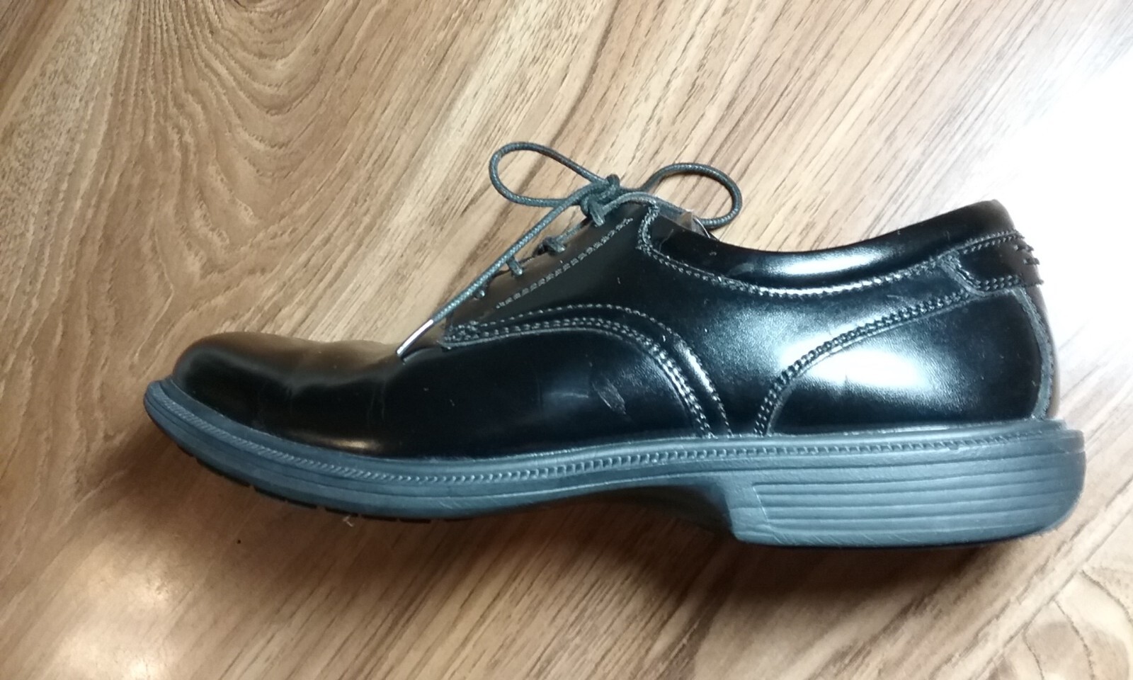 SAOLA Scarpe classiche da uomo Nunn Bush KOR in gel comfort in pelle nera taglia 10 M 84358 001