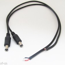 10pcs 50cm 22AWG DC Power Cable Pigtail 5.5x2.1mm 2.1mm DC Male For CCTV Camera