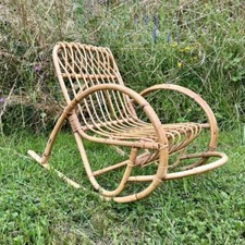 Rocking chair enfant bambou et