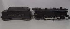 LIONEL #8632 O27 GAUGE 4-4-2 DIECAST LOCO WITH TENDER RUNS GOOD FORWARD ONLY