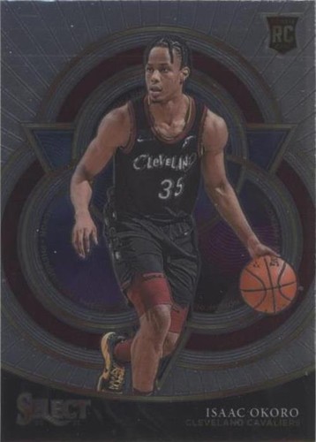2020-21 Panini Mosaic Isaac Okoro Gold Prizm /10 Rookie Cavaliers