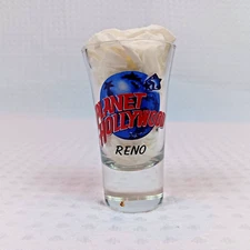 Planet Hollywood Reno (Closed) 3.5" Shot Glass Shooter Fluted Rare