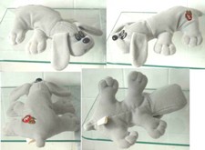 Tonka Pound Puppies Plush Mini 8.5  Gray Puppy Dog Stuffed Animal Soft Toy 1985