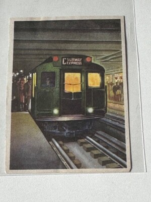 Sammelbild Litho in USA Forbes Subway Car - U-Bahn-Wagen von Coca Cola 1943