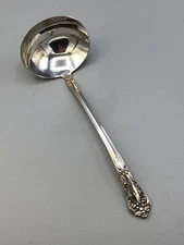 Chateau Rose by Alvin Sterling Silver Cream or Sauce Ladle 5.25"