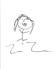 LOUIS LOMBARDI Signed Autographed Hand Drawn Sketch THE SOPRANOS Actor COA 