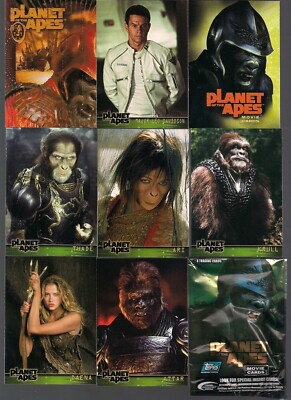 PLANET OF THE APES TOPPS 2001 TIM BURTON FILM COMPLETE 90 CARD 