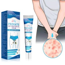Crema íntima privada para hombres 20 g para reparación de balanitis alivio de picazón suave