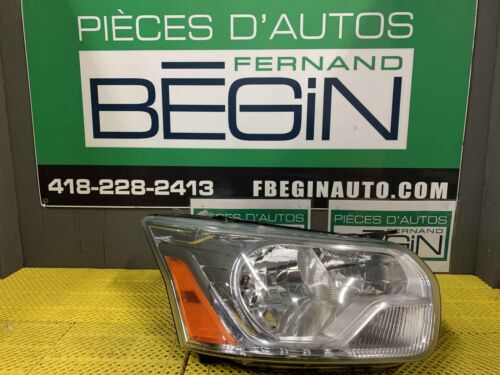 Used Right Headlight Assembly fits: 2015 Ford Transit 250 halogen chrome trim Ri - Picture 1 of 13