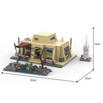 Modular Building Brick Toy for The Mandalorian's Cabin MOC Blocks Set Collection