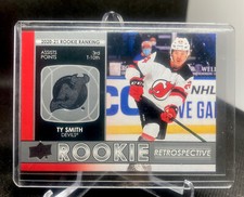2021-22 UD Series 1 Rookie Retrospective #RR-14 Ty Smith - New Jersey Devils