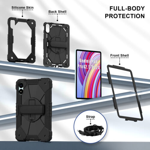 Hülle für Xiaomi Redmi Pad Pro 12.1 Zoll Rob Stoßfest Schutz Kinder Tablet - Bild 24 von 38