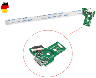  PS4 Controller Ladebuchse Board JDS-050 JDS-055 USB Platine + Flexkabel 12 PIN 