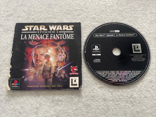 Jeu Star Wars Épisode 1 La Menace Fantôme Sur Sony PlayStation 1 - Complet, Très Bon état
