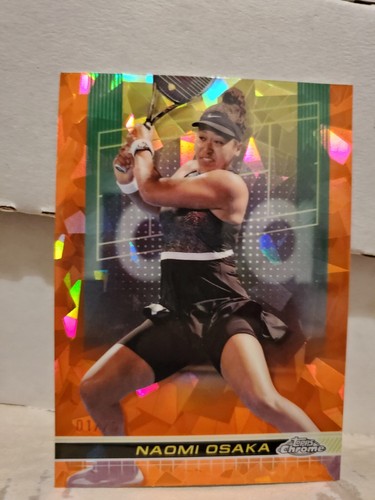 Naomi Osaka [Orange Refractor] #170 2024 Topps Chrome card