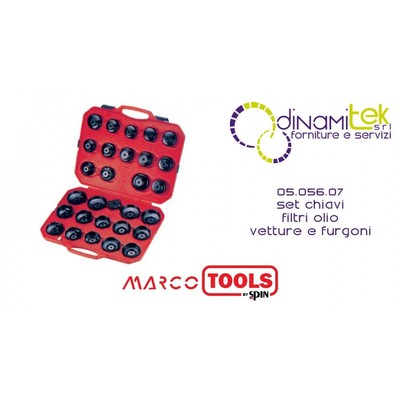 topolenashop Set kit chiave a tazza per filtro olio 23 pz auto con chiave a crichetto