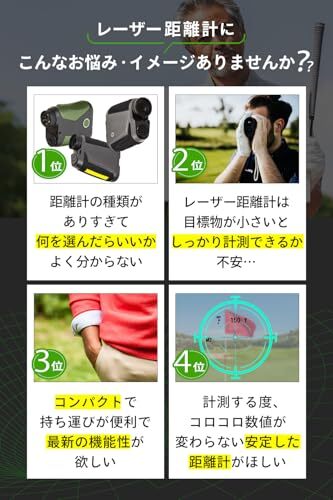 NINJOR GOLF Golf Laser Rangefinder NJ MINI Series Compact NINJOR GOLF Golf Laser Rangefinder NJ MINI Series Compact