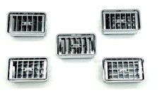 (5) Freightliner FLD Classic Heater A/C Vent / Chrome Plastic Dash Vent Grill