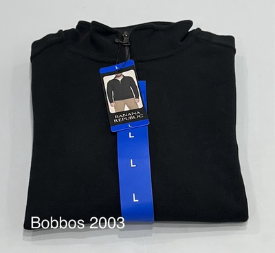 #ad Banana Republic Men#x27;s 1 4 Zip Pullover Sweatshirt Black Size L $25.16