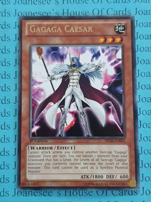 ABYR-DE001 Gagaga Caesar Rare Yu-Gi-Oh Karte 1. Auflage Neu