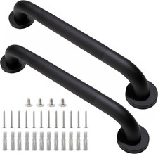 Shower Grab Bar, 2 Pack 16 Inch Black Bathroom 1.25" 16 Inch,