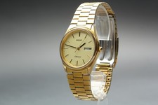 Vintage [quasi come nuovo] Seiko Chronos 5H23-7D40 Oro Giorno/Data Quarzo Uomo Giappone