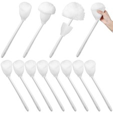 Toilet Bowl Mop Toilet Bowl Brush White Soft Swab Bathroom Brush with Holder ...