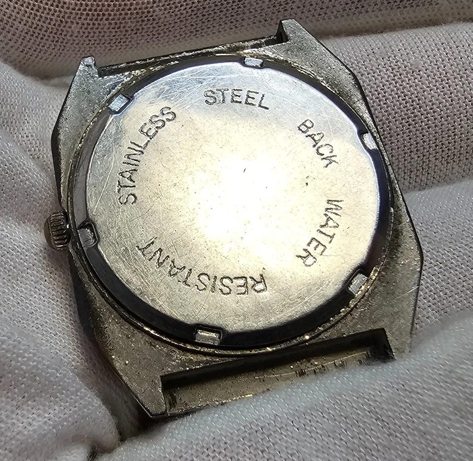 Reloj de pulsera de cuarzo vintage reloj de cuarzo para hombre solo para piezas - Imagen 4 de 4