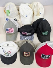 Lot of 9 Mixed Hats – Men’s, Women’s & Youth – Sports, Outdoor, Brand Name