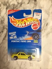 Hot Wheels Pontiac Fiero 2m4 463 Mattel 1995 Yellow Sealed