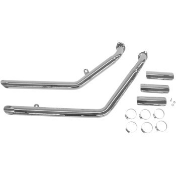 Cobra Full Slash Cut Drag Pipe Exhaust 2'' for 1987-1996 Honda Shadow VT 1100 C