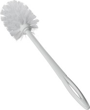 Toilet Bowl Brush 15" White, Professional Bathroom Scrub Brush