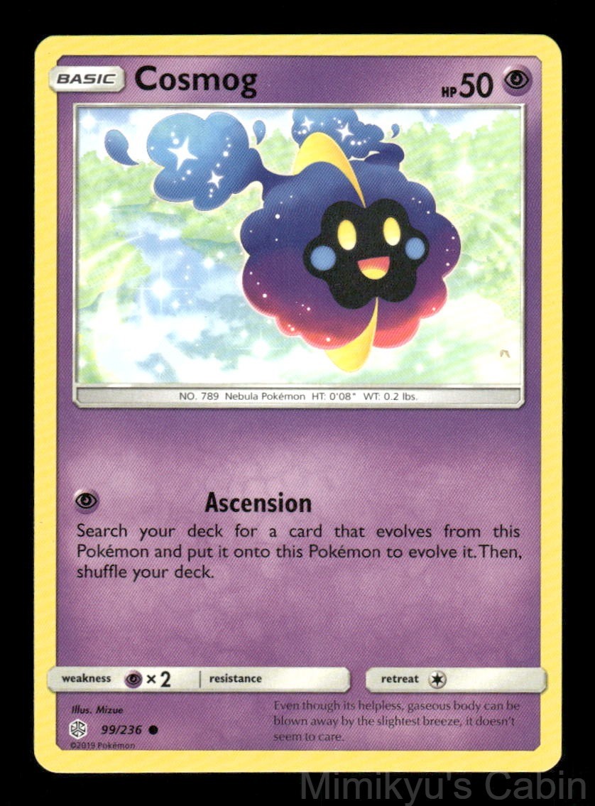 COSMOG 99/236 COMMON COSMIC ECLIPSE POKEMON NM/M