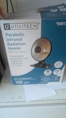 Utilitech Parabolic Infrared Radiation Heater with Oscillation 1000W / 120V AC