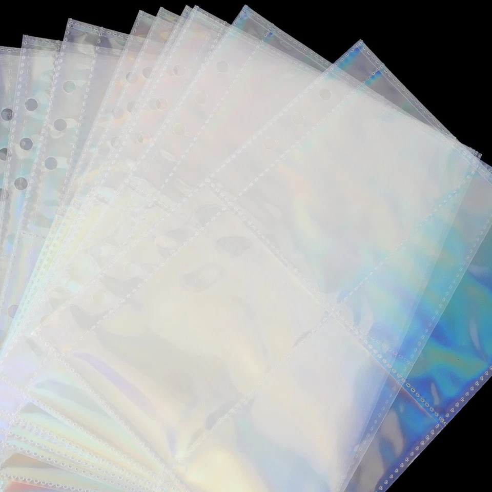 10 Feuilles Album Photo Poche Pochettes Photo Transparentes Blinder Pochettes - Photo 4/4