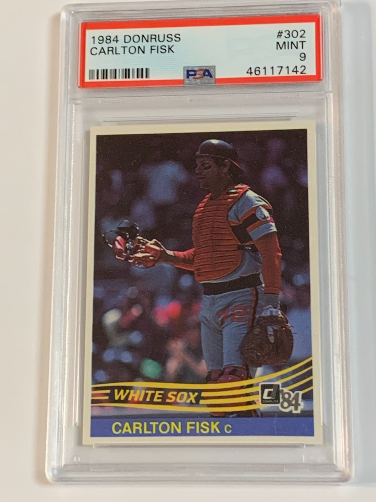 1984 Donruss #302 Carlton Fisk - PSA 9 (Mint)