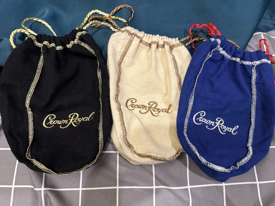 Crown Royal Cloth Drawstring Bags , 3 Pack - Image 2 of 4
