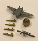 G.I. GI JOE 1991 GENERAL HAWK WEAPONS PARTS LOT helmet missiles gun FREE SHIP