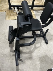 Titan Fitness Plate-Loaded Adjustable Leg Extension & Curl Machine, Rated 300 LB