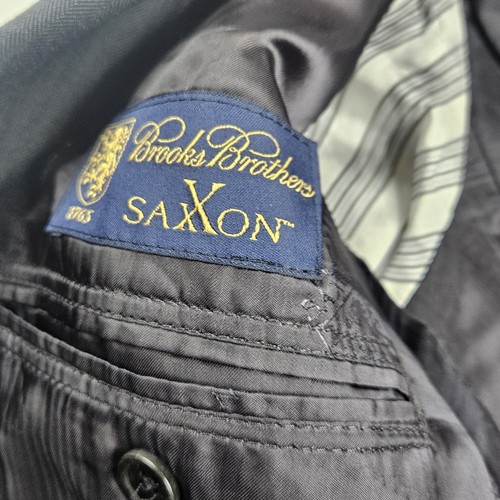 Brooks Brothers Makers 1818 Fitzgerald Blazer Mens 40R Jacket Saxxon Sport Coat - Picture 3 of 11