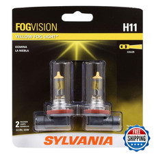 Sylvania - H11 Fog Vision - High Performance Yellow Halogen Fog Lights Sleek