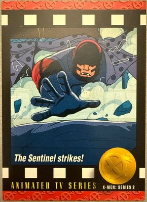 THE SENTINEL STRIKES - XAVIER'S FILES - ANIMATED SERIES- MARVEL TRADING CARD #92