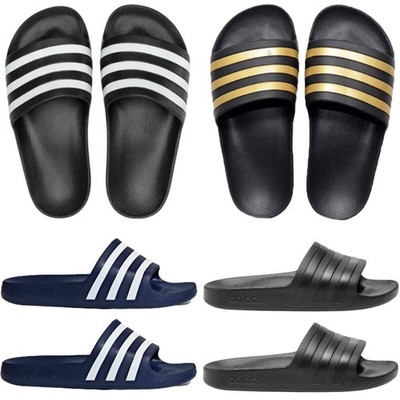 Adidas Herren Damen Sliders Slides Schuhe Strand Sommer Pool Sandalen Größe UK4 & UK6