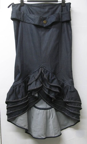 Jean Paul Gaultier, Vintage 1990s Jean Paul Gaultier Embellished Denim Skirt Women Size 40