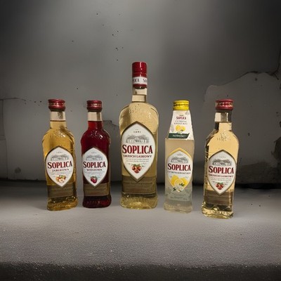 SOPLICA Haselnuss 0,5l, Kirsche, Apfel, Haselnuss, Zitrone-Holunderblüte je 0,2l