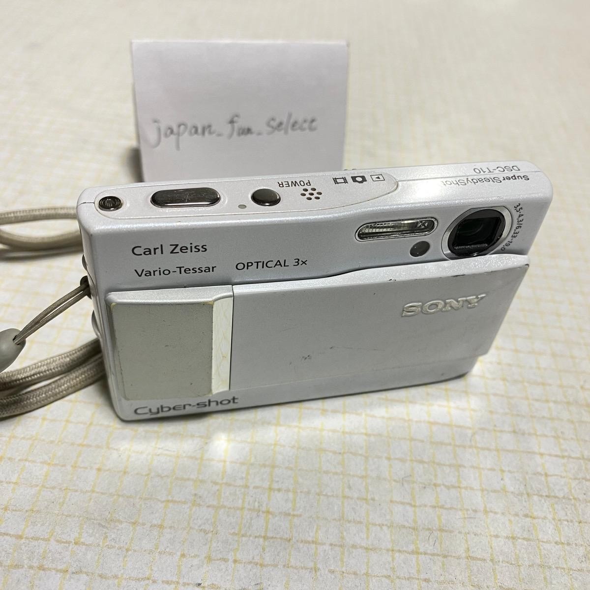 Sony Cyber Shot DSC-T10 White Digital Camera 7.2MP 3x Zoom ISO 80